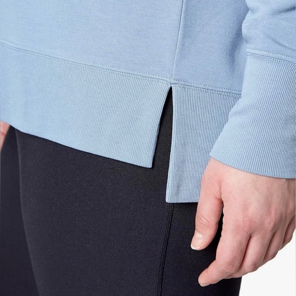 Mondetta Ladies' Lightweight Crewneck soft blue - Picture 3 of 11